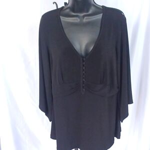 Studio 1940 Black dressy top, sz 14/16